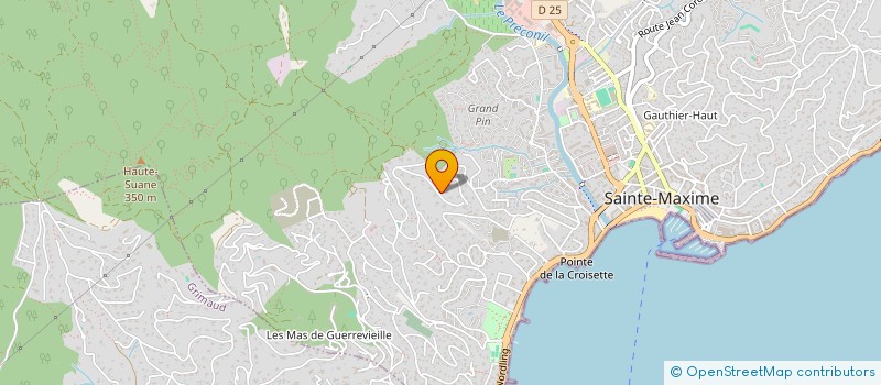 localisation de l'entreprise HERMITAGE à SAINTE-MAXIME