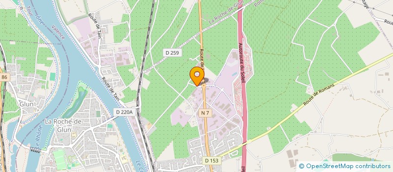 localisation de l'entreprise HERMITAGE  PONT-DE-L'ISERE