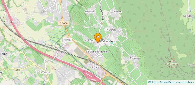 localisation de l'entreprise HERMITAGE DE CONFLANS  CHIGNIN