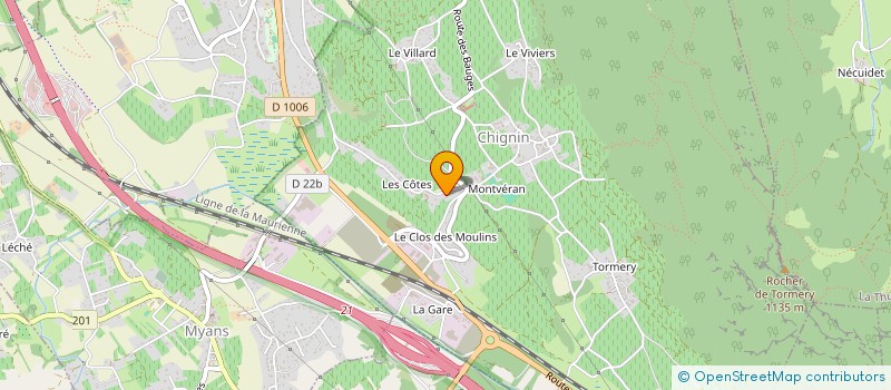 localisation de l'entreprise HERMITAGE DE LA RONDE  CHIGNIN