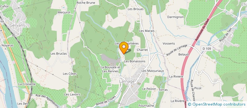 localisation de l'entreprise HERMITAGE HOLDING  LARNAGE