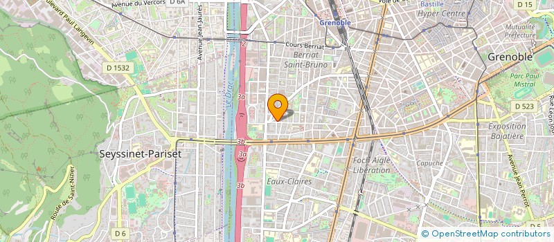 localisation de l'entreprise HERMITE à GRENOBLE
