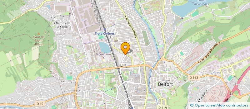 localisation de l'entreprise HERMOD MEDIA à BELFORT
