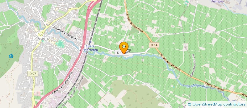 localisation de l'entreprise HERMODORE à CUERS