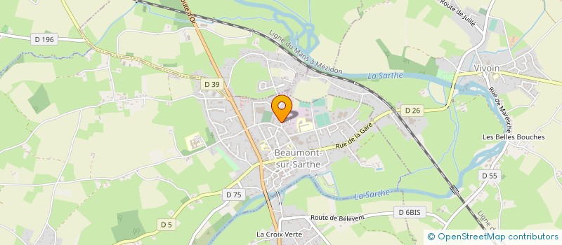 localisation de l'entreprise HERNANDEZ DECORS à BEAUMONT-SUR-SARTHE