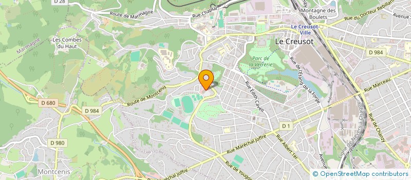 localisation de l'entreprise HERNANDEZ DISTRIBUTION à LE CREUSOT
