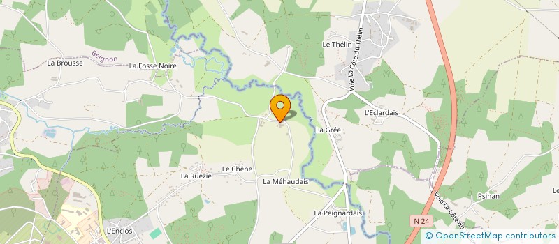 localisation de l'entreprise HERNIO  GUER