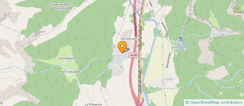 localisation de l'entreprise HERNOR à SALLANCHES
