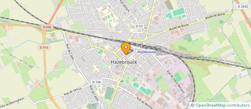 localisation de l'entreprise HERNU SEU  HAZEBROUCK