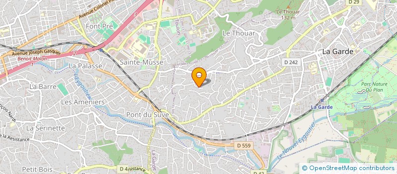 localisation de l'entreprise HERO BAT à LA GARDE