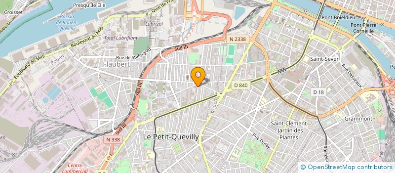 localisation de l'entreprise HERO FAMILY  LE PETIT-QUEVILLY