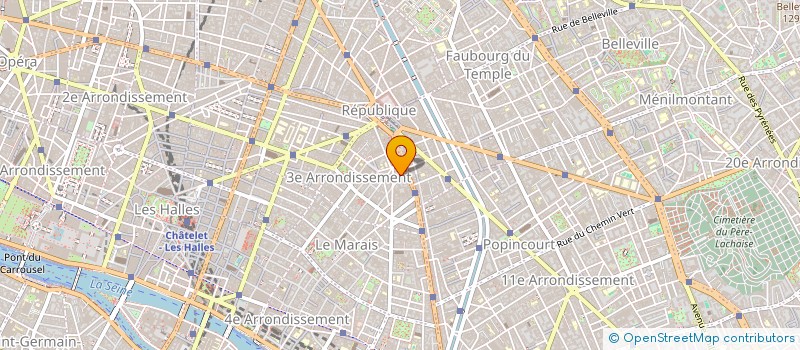 localisation de l'entreprise HERO TECH à PARIS