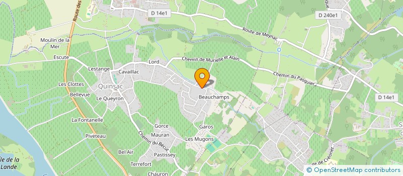 localisation de l'entreprise HEROES ACADEMY à QUINSAC