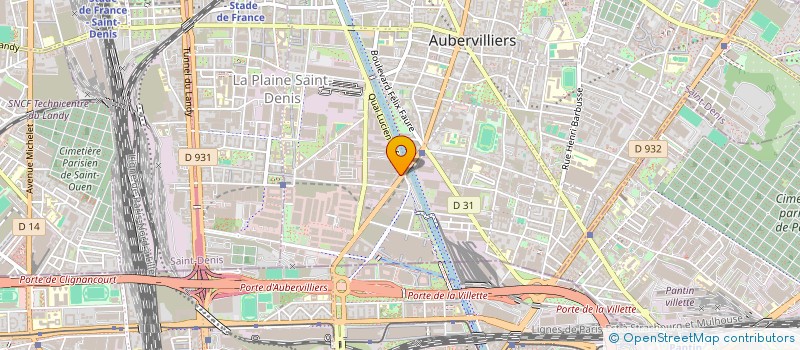 localisation de l'entreprise HEROFANSHOP à AUBERVILLIERS