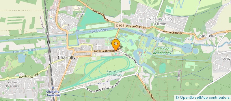 localisation de l'entreprise HEROINE CAB  CHANTILLY