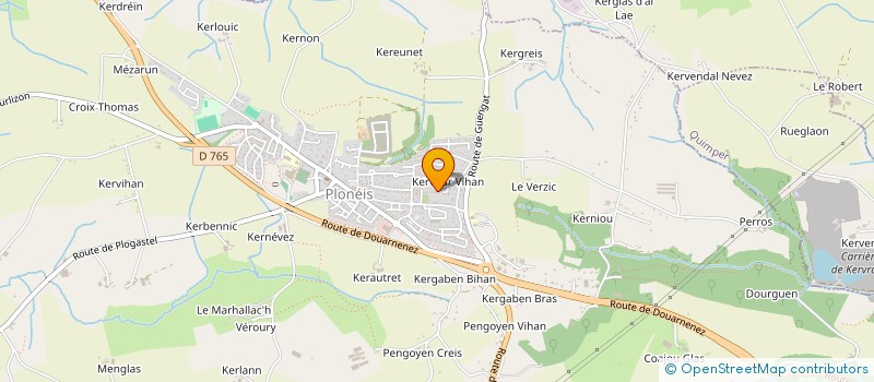 localisation de l'entreprise HEROJE  PLONEIS