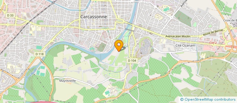 localisation de l'entreprise HEROMED à CARCASSONNE
