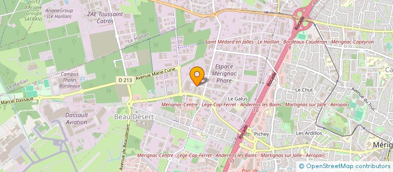 localisation de l'entreprise HERON MAITRES CARTIERS BOECHAT à MERIGNAC