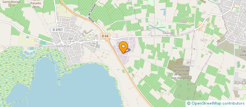 localisation de l'entreprise HEROSTRANSPORTS PNEUS à VENDRES