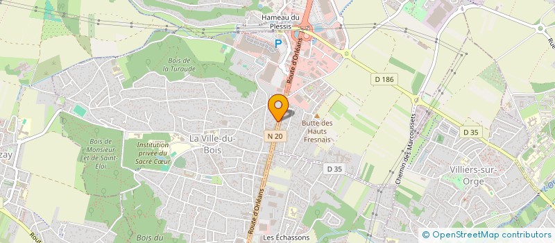 localisation de l'entreprise HEROULT AUTOMOBILES à LA VILLE-DU-BOIS