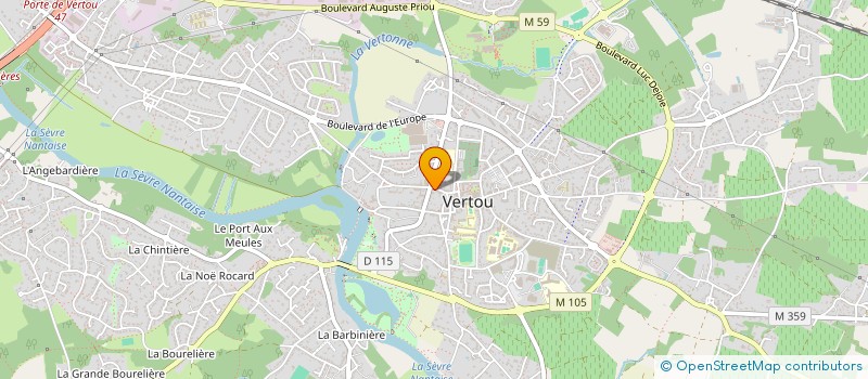 localisation de l'entreprise HERPE PIERRE AMIEUX JEAN  VERTOU