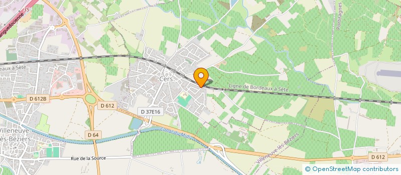 localisation de l'entreprise HERRADA à CERS