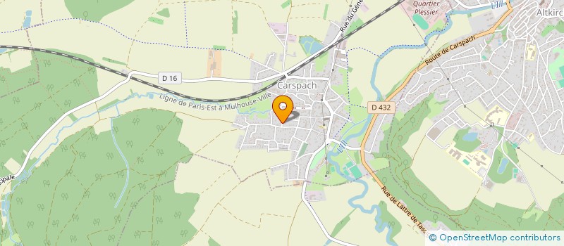 localisation de l'entreprise HERRENWEG  CARSPACH