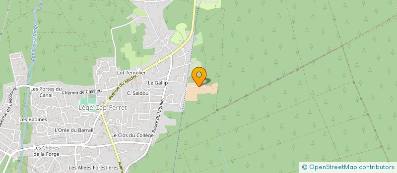 localisation de l'entreprise HERREYRE & FILS à LEGE-CAP-FERRET