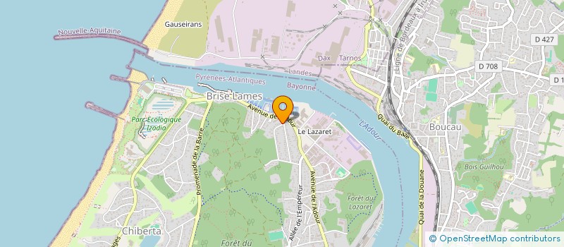 localisation de l'entreprise HERRIAN à ANGLET