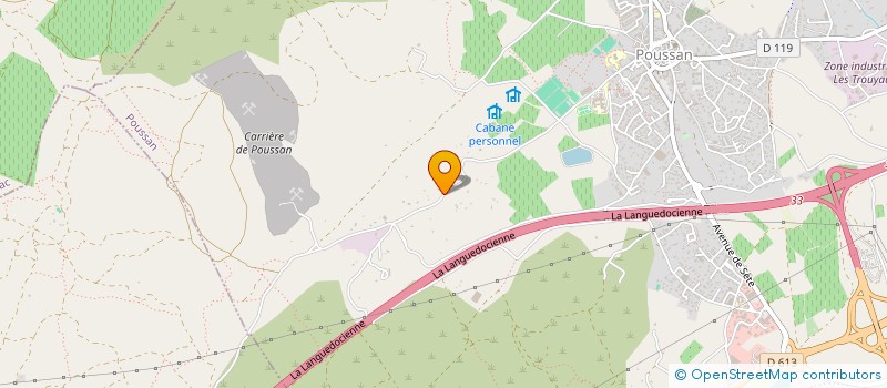 localisation de l'entreprise HERRY CARRELAGE  POUSSAN