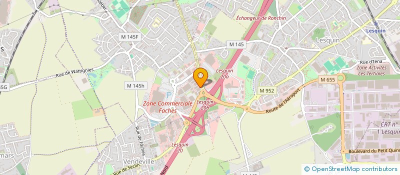 localisation de l'entreprise HERSA à FACHES-THUMESNIL