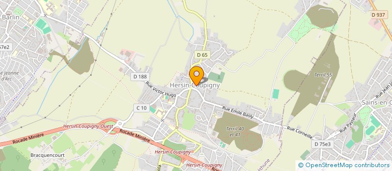 localisation de l'entreprise HERSIN FIGHT IMPACT  HERSIN-COUPIGNY