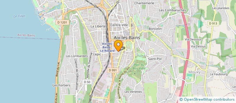 localisation de l'entreprise HERSYL  AIX-LES-BAINS