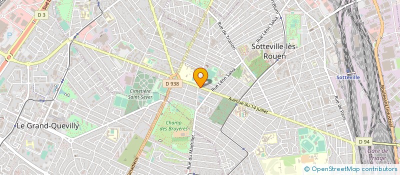 localisation de l'entreprise HERSYOL - DISTRIBUTION à SOTTEVILLE-LES-ROUEN