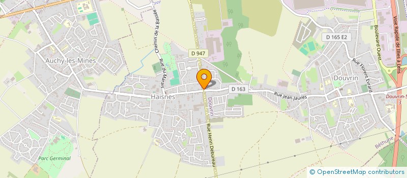 localisation de l'entreprise HERTEN - DHENNIN  DOUVRIN