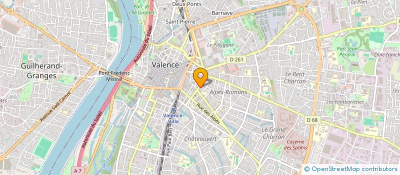 localisation de l'entreprise HERTZ 139  VALENCE