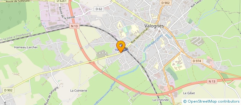 localisation de l'entreprise HERVAI  YVETOT-BOCAGE