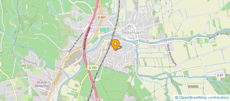 localisation de l'entreprise HERVAN  BEDARRIDES