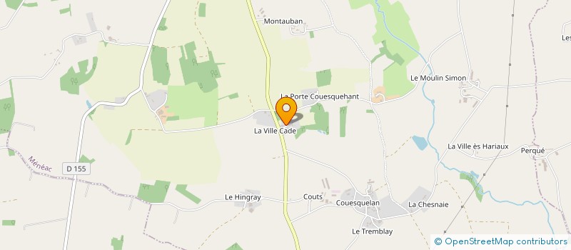 localisation de l'entreprise HERVE  MENEAC