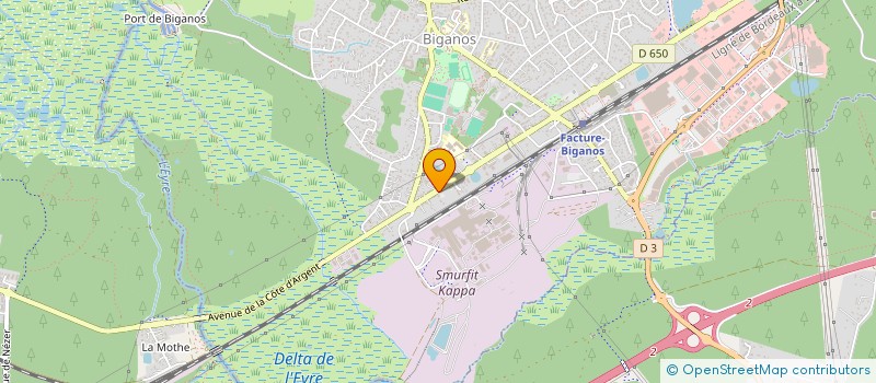 localisation de l'entreprise HERVE  BIGANOS