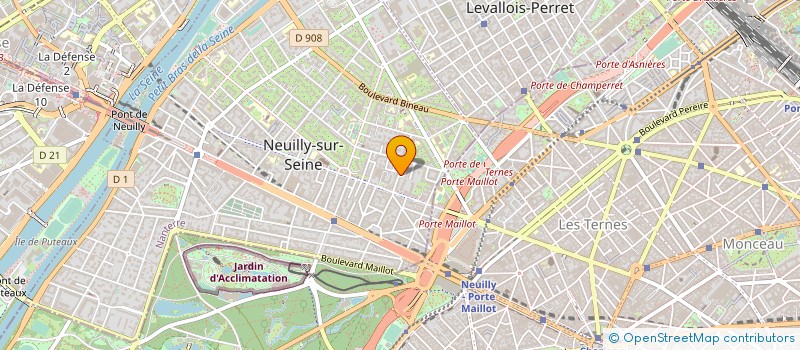 localisation de l'entreprise HERVE BATIMENT & TRAVAUX PUBLICS à NEUILLY-SUR-SEINE