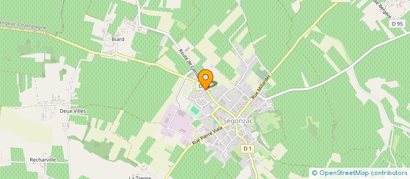 localisation de l'entreprise HERVE BESSON  SEGONZAC