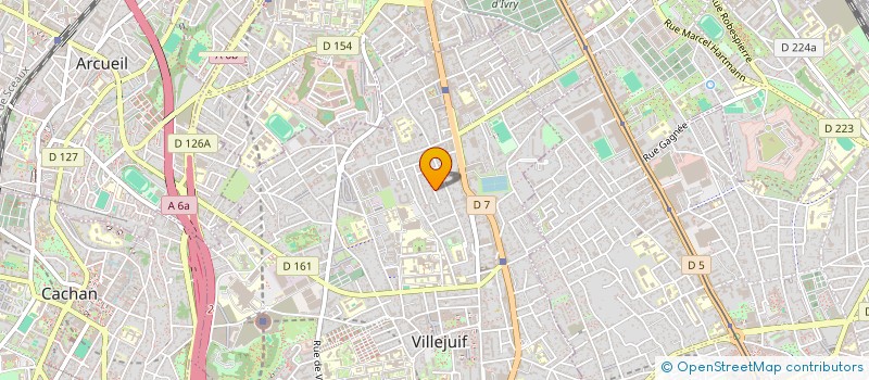 localisation de l'entreprise HERVE BILLARD à VILLEJUIF