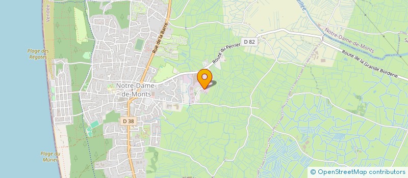 localisation de l'entreprise HERVE BILLON  NOTRE-DAME-DE-MONTS