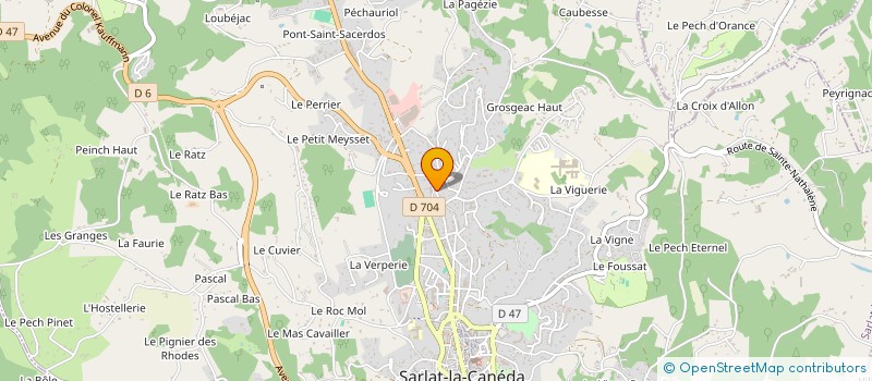 localisation de l'entreprise HERVE BLANC à SARLAT-LA-CANEDA