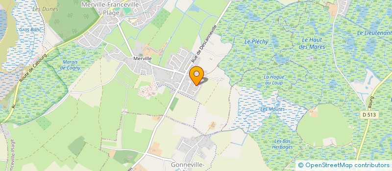 localisation de l'entreprise HERVE BOCHER CONSEIL & PATRIMOINE  MERVILLE-FRANCEVILLE-PLAGE