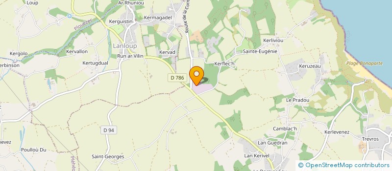 localisation de l'entreprise HERVE COSSE à PLOUHA