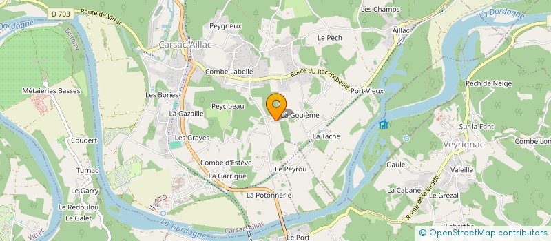 localisation de l'entreprise HERVE DELMAS ELECTRICITE CLIMATISATION à CARSAC-AILLAC