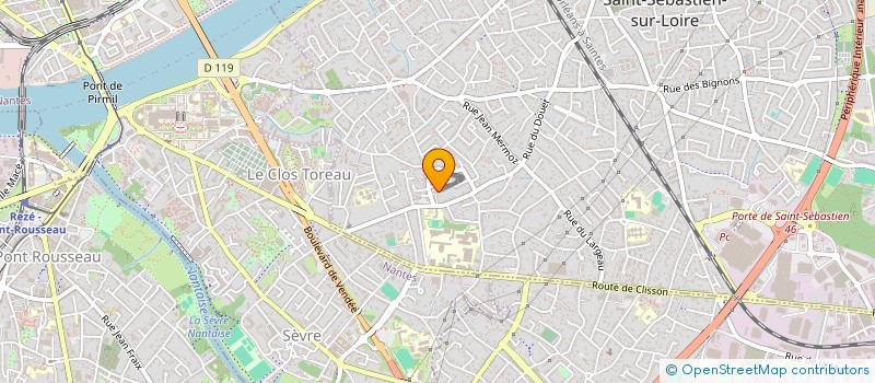 localisation de l'entreprise HERVE ET CURABE  SAINT-SEBASTIEN-SUR-LOIRE