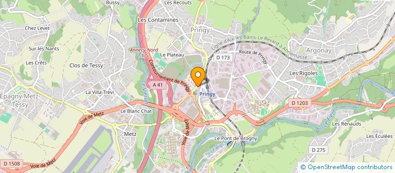 localisation de l'entreprise HERVE ET NATHALIE FINANCES  CHESSY